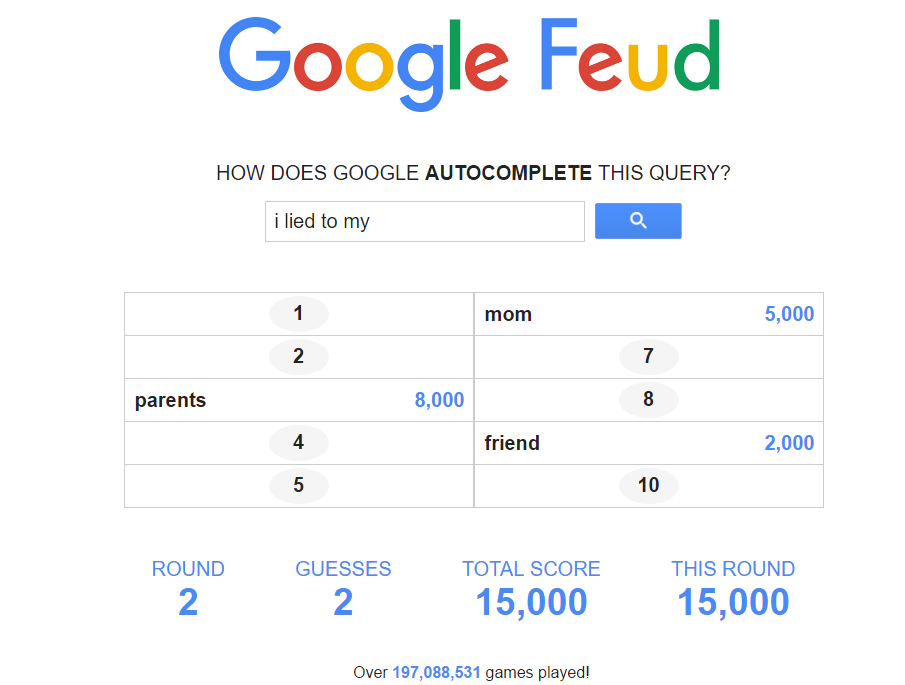 Google Feud 🕹️ Play Google Feud on Play123