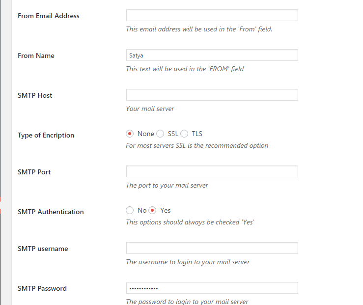 easy wp smtp configuration