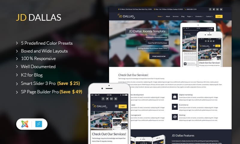 JD Dallas - Ultimate Multipurpose Joomla Template