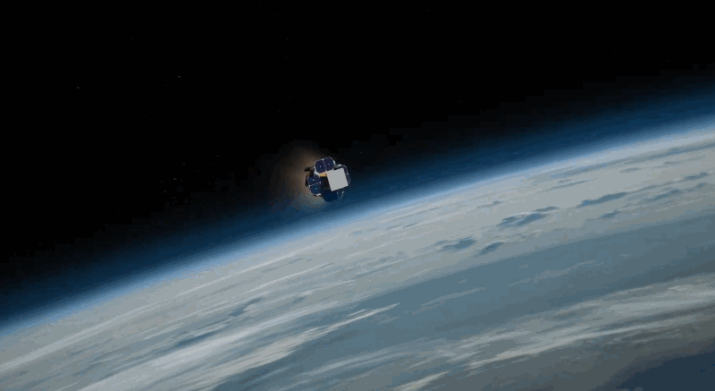 CG render of a photon satellite in orbit.